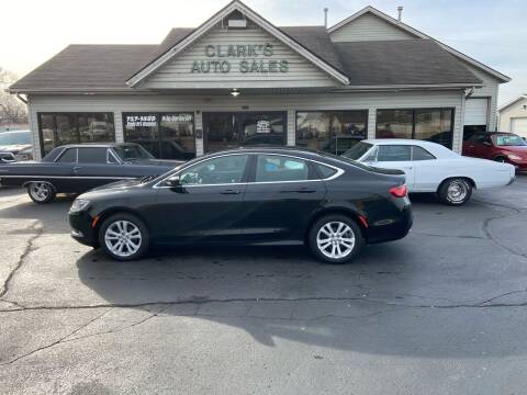 2015 Chrysler 200 for sale at Clarks Auto Sales in Middletown OH
