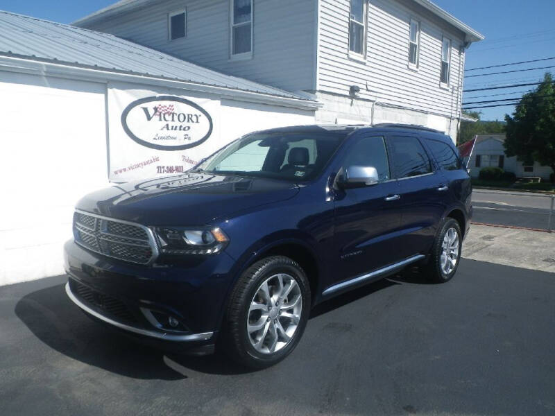 2017 Dodge Durango for sale at VICTORY AUTO in Lewistown PA