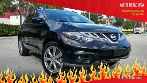 2013 Nissan Murano for sale at AUTO BENZ USA in Fort Lauderdale FL