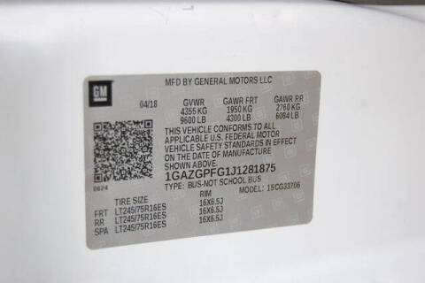 2018 Chevrolet Express LT 3500