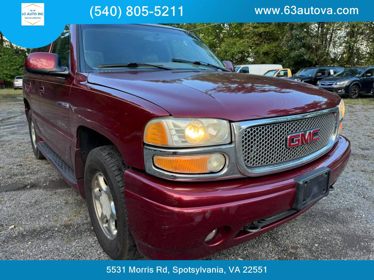 2003 GMC Yukon for sale at 63 Auto Inc in Spotsylvania, VA