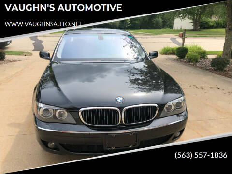 2007 BMW 7 Series for sale at VAUGHN'S AUTOMOTIVE in Dubuque IA