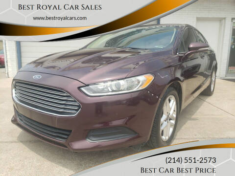 2013 Ford Fusion for sale at Best Royal Car Sales in Dallas TX