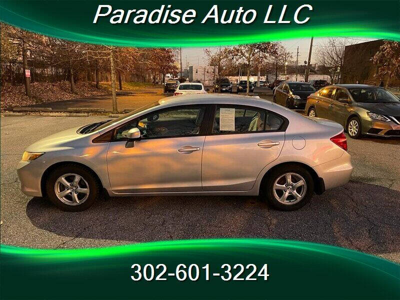 2012 Honda Civic for sale at Paradise Auto in Wilmington, DE