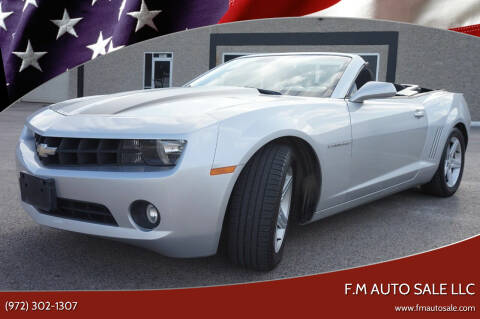2012 Chevrolet Camaro for sale at F.M Auto Sale LLC in Dallas TX