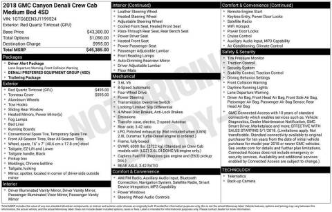 2018 GMC Canyon