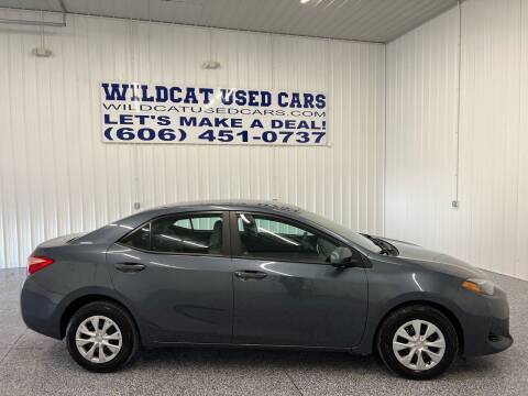 2017 Toyota Corolla for sale at Wildcat Used Cars in Somerset KY