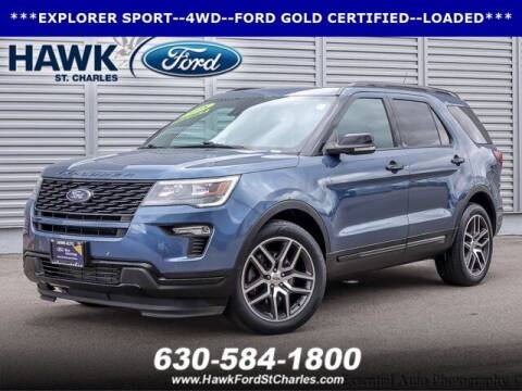 2018 Ford Explorer for sale at Hawk Ford of St. Charles in Saint Charles IL
