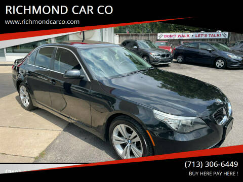 2010 BMW 5 Series for sale at RICHMOND CAR CO in Richmond TX
