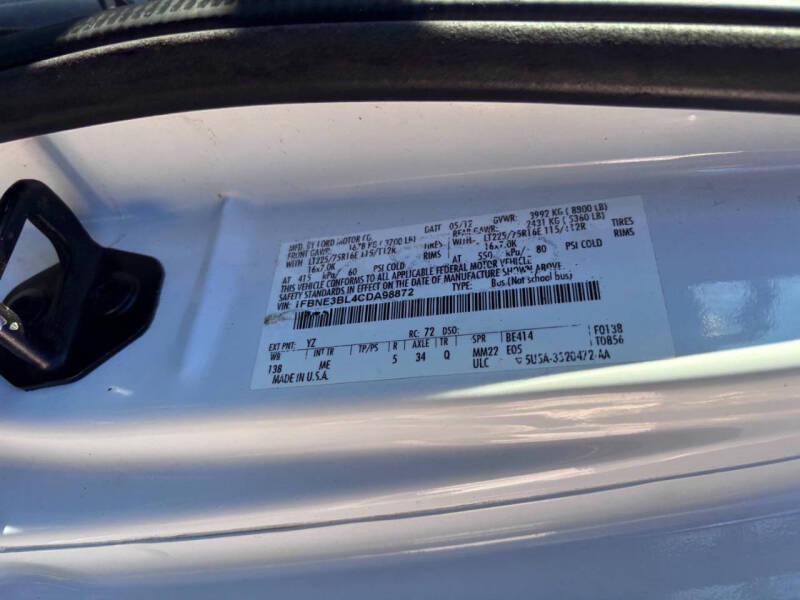 2012 Ford E-Series E-350 SD XLT