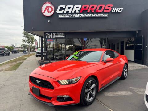 2016 Ford Mustang for sale at AD CarPros, Inc. in Downey CA