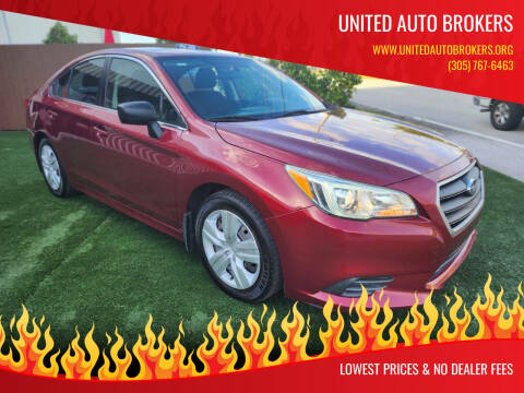 2015 Subaru Legacy for sale at UNITED AUTO BROKERS in Hollywood FL