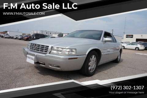 1999 Cadillac Eldorado for sale at F.M Auto Sale LLC in Dallas TX