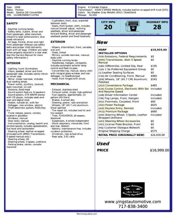 2006 Pontiac Solstice