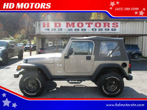 2003 Jeep Wrangler for sale at HD MOTORS in Kingsport TN