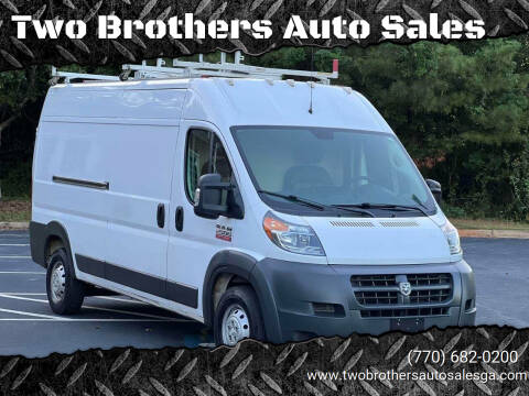 2018 RAM ProMaster for sale at Two Brothers Auto Sales in Loganville GA