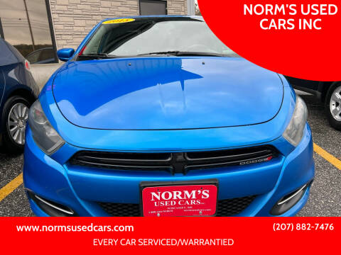 2015 Dodge Dart for sale at NORM'S USED CARS INC in Wiscasset ME