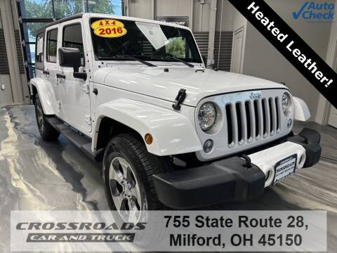 2016 Jeep Wrangler Unlimited for sale at Crossroads Car & Truck in Milford OH