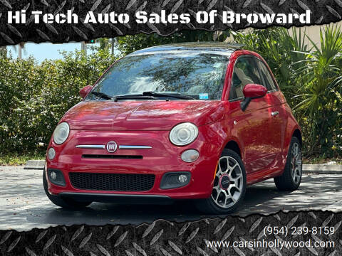 2012 FIAT 500 for sale at Hi Tech Auto Sales Of Broward in Hollywood FL