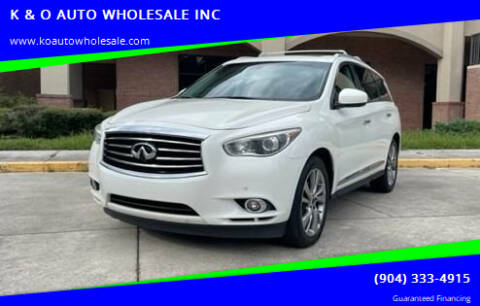 2015 Infiniti QX60 for sale at K & O AUTO WHOLESALE INC in Jacksonville FL
