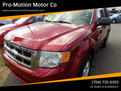 2009 Ford Escape for sale at Pro-Motion Motor Co in Lincolnton NC