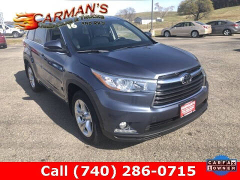 2016 Toyota Highlander for sale at Carmans Used Cars & Trucks in Jackson OH