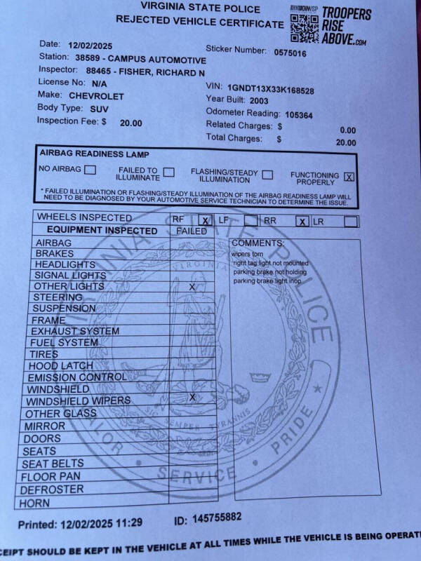 2003 Chevrolet Blazer LS