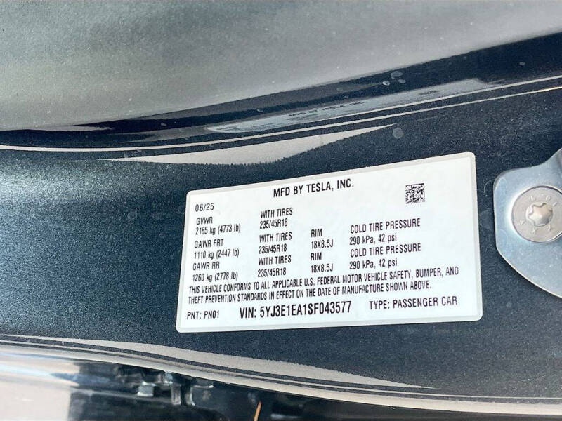 2025 Tesla Model 3 Long Range