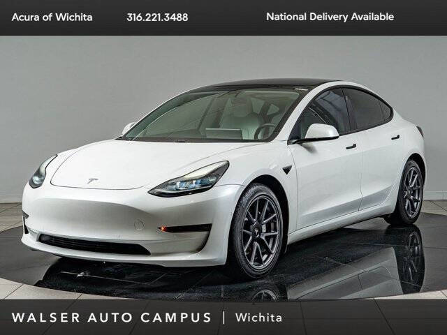 White 2021 Tesla Model 3 Standard Range Plus Standard Range Plus 4dr Sedan 1