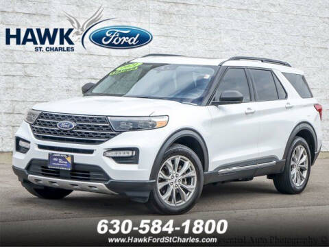 2021 Ford Explorer for sale at Hawk Ford of St. Charles in Saint Charles IL