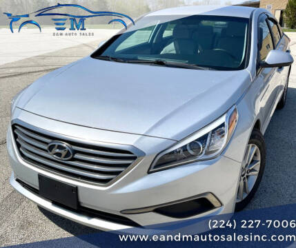 2016 Hyundai Sonata for sale at E and M Auto Sales in Elgin IL