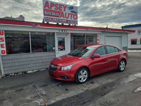 2014 Chevrolet Cruze for sale at Apsey Auto in Marshfield WI