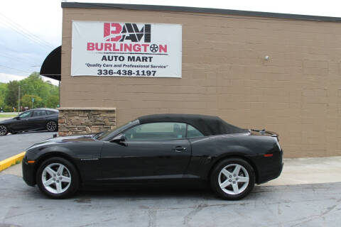 2012 Chevrolet Camaro for sale at Burlington Auto Mart in Burlington NC