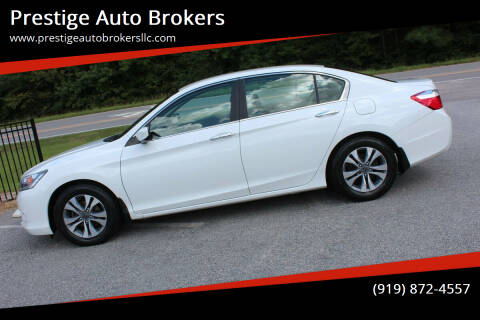 2014 Honda Accord for sale at Prestige Auto Brokers in Raleigh NC
