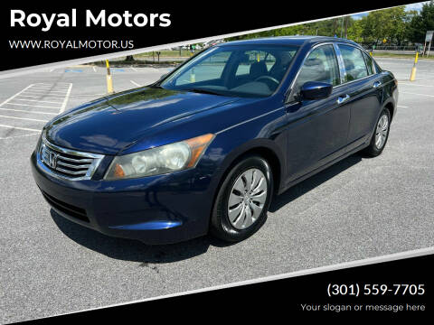 2009 Honda Accord for sale at Royal Motors in Hyattsville MD
