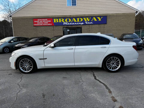 2013 BMW 7 Series for sale at Broadway Motoring Inc. in Ayer MA