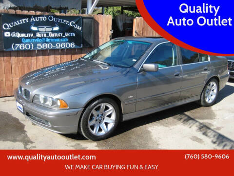 2003 BMW 5 Series for sale at Quality Auto Outlet in Vista CA