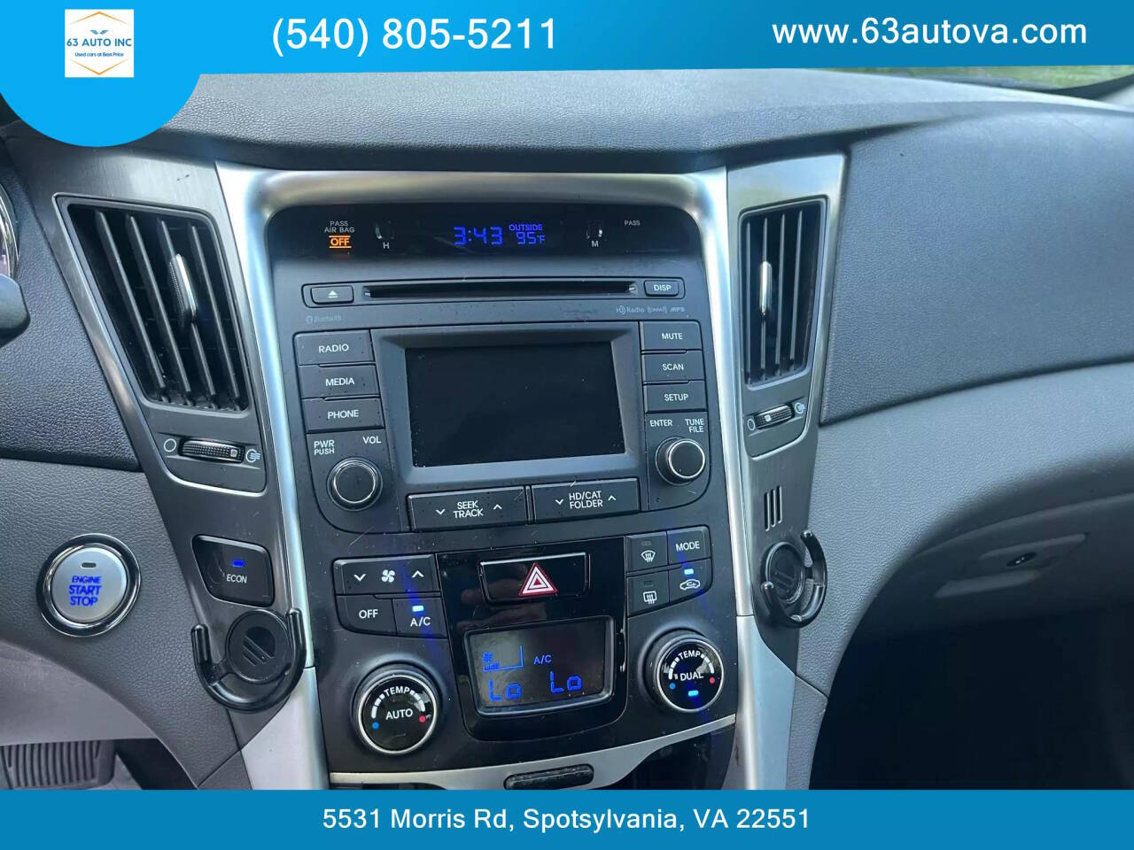 2015 Hyundai SONATA Hybrid for sale at 63 Auto Inc in Spotsylvania, VA