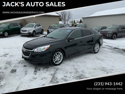 2015 Chevrolet Malibu for sale at JACK'S AUTO SALES in Traverse City MI