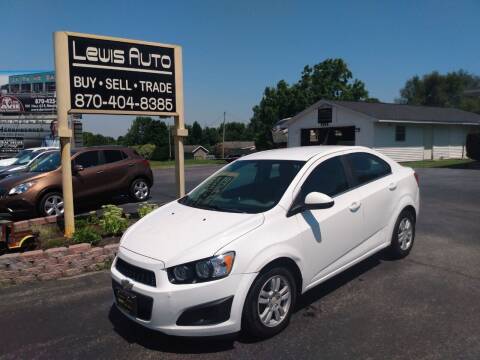 2014 Chevrolet Sonic for sale at LEWIS AUTO in Mountain Home AR