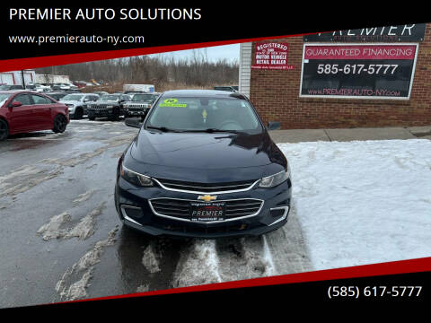 2016 Chevrolet Malibu for sale at PREMIER AUTO SOLUTIONS in Spencerport NY