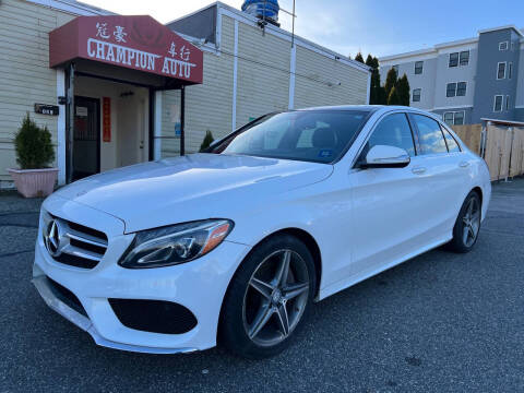 2015 Mercedes-Benz C-Class for sale at Champion Auto LLC in Quincy MA