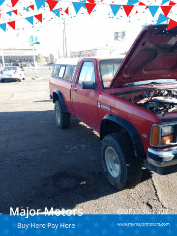 1987 Dodge Dakota for sale at Major Motors in Twin Falls ID