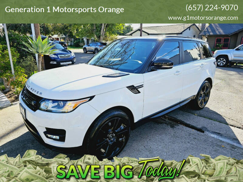 2015 Land Rover Range Rover Sport for sale at Generation 1 Motorsports Orange in Orange CA