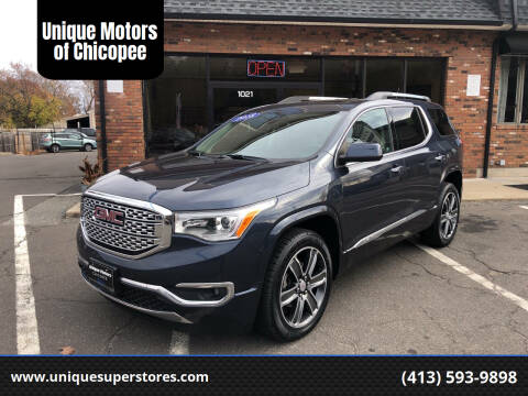 2018 GMC Acadia for sale at Unique Motors of Chicopee in Chicopee MA