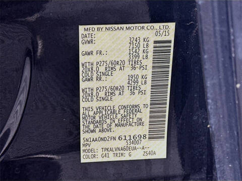 2015 Nissan Armada SL