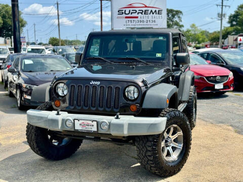 2013 Jeep Wrangler for sale at Supreme Auto Sales in Chesapeake VA