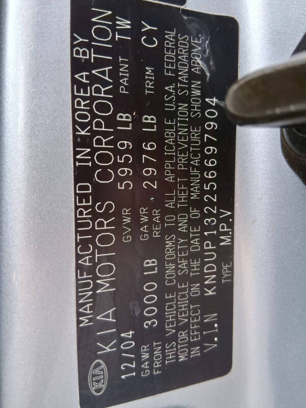 2005 Kia Sedona EX
