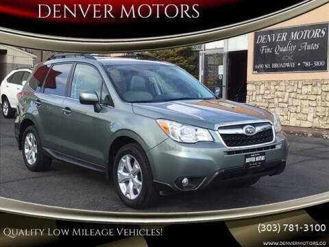 2014 Subaru Forester for sale at DENVER MOTORS in Englewood CO