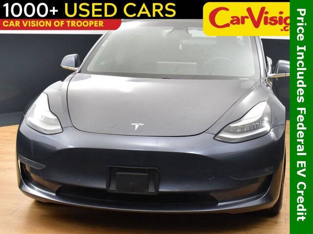 Used 2020 Tesla Model 3 Base with VIN 5YJ3E1EBXLF744273 for sale in Conshohocken, PA